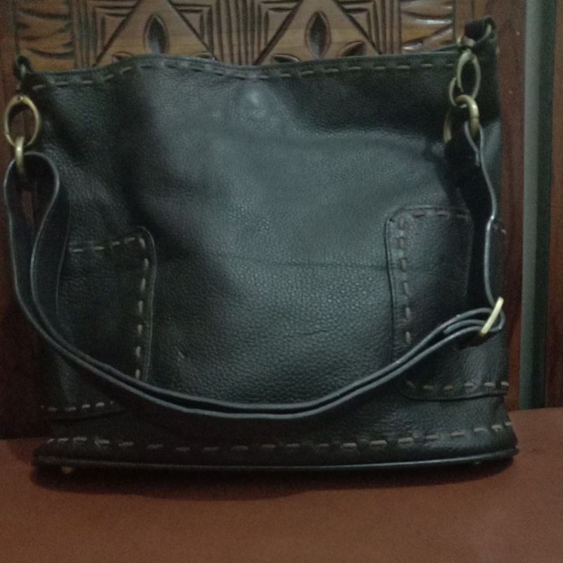 Tas kulit Daad preloved