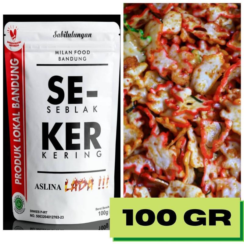 

[LL] Milan Food Bandung - Seker (Seblak Kering) Duarrr!!!! 100 gr dan 180 gr