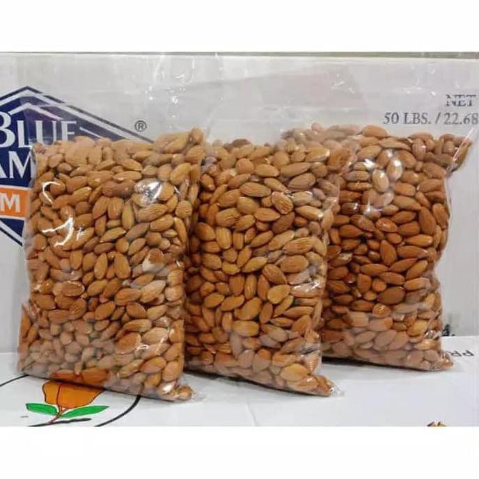 

Kacang Almond Mentah Kupas Premium Blue Diamond 500Gram (Uk 27/30) Lowienjan24