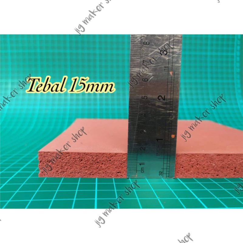 karet press hot stamping foil lure/ sponge tahan panas 20cm x25cm- tebal 15mm SOFT/ LEMBUT