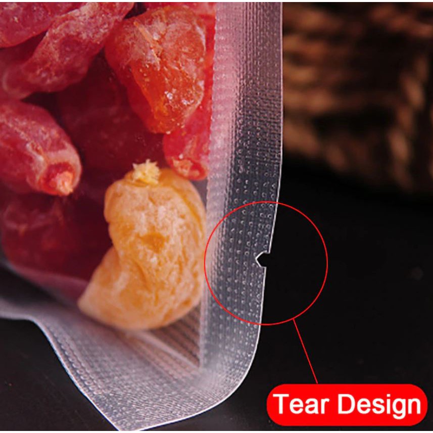 PVM-005 20x30 20cm * 30cm Plastik Emboss Vacum Makanan / Vacuum food Sealer Plastic Bag Embossed