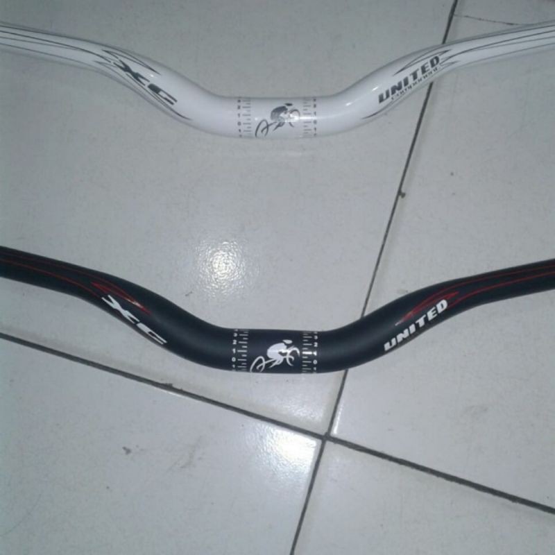 Stang Sepeda MTB XC Merk United Alloy Oversize diameter 31.8 mm panjang 70cm