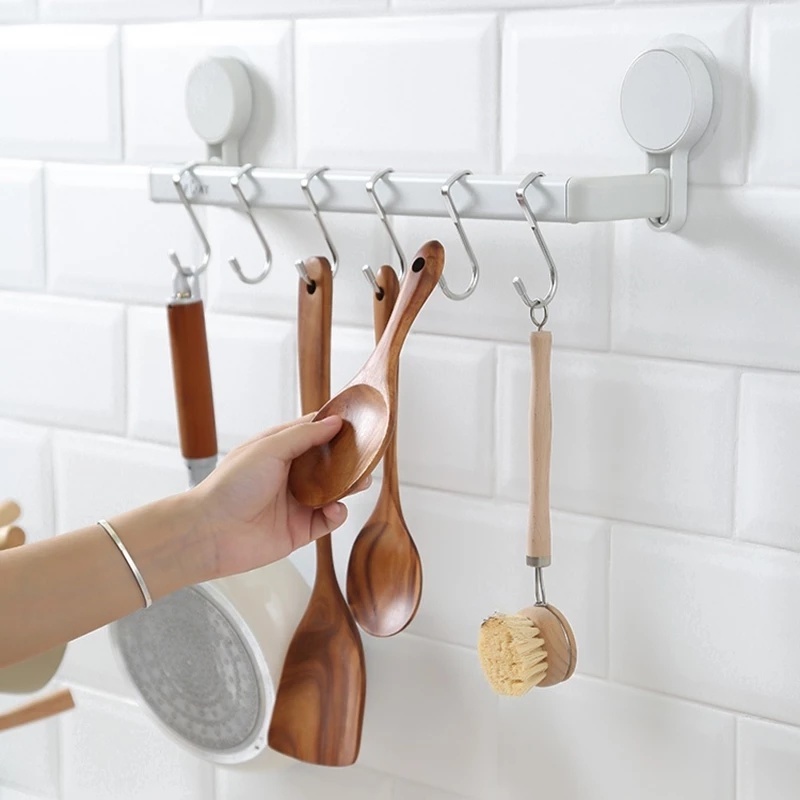 Kait Gantungan Pintu Bentuk S Ganda Multifungsi Bahan Stainless Steel Untuk Kamar Mandi / Dapur