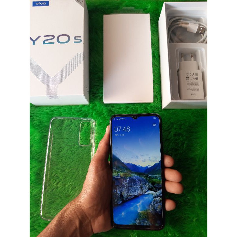 HANDPHONE HP SECOND BEKAS VIVO Y20S 8/128 FULLORI LIKE NEW