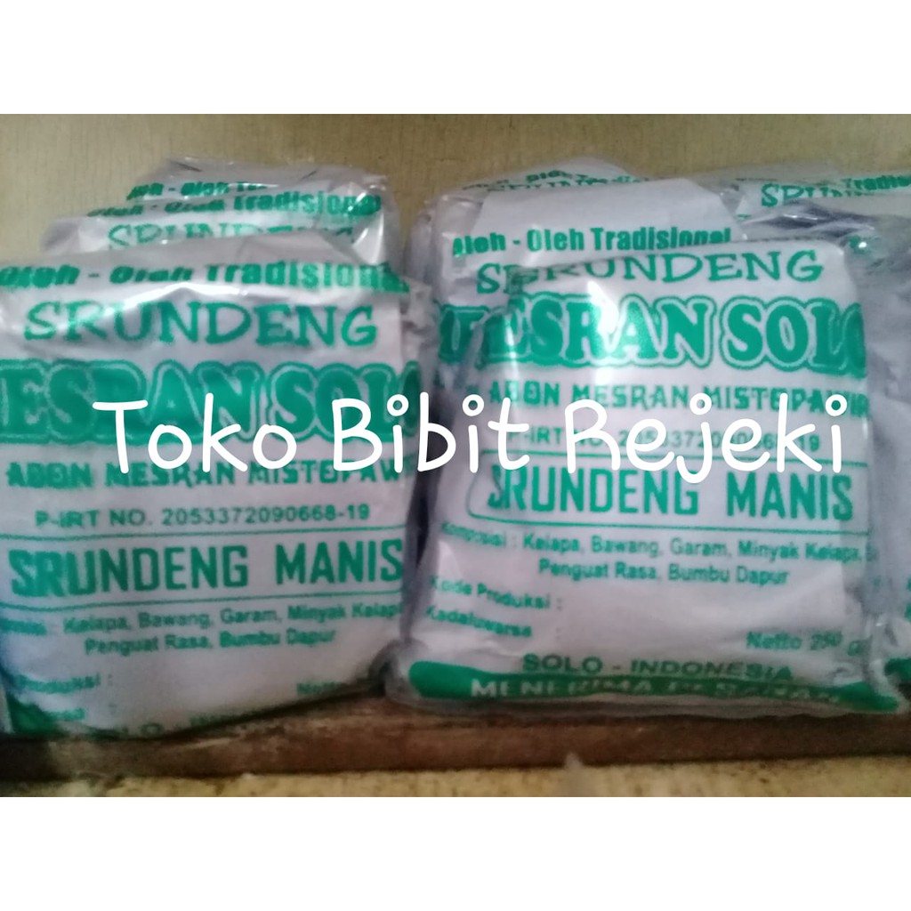 

Srundeng Kelapa Goreng Mesran Solo 250gr