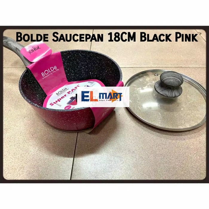 Super sauce pan BOLDe 18cm + tutup blackpink panci susu 18 cm induksi bolde 18cm blackpink