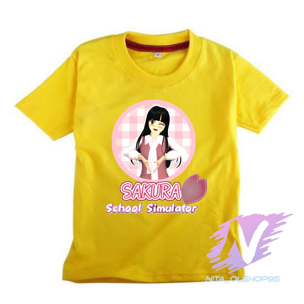 kaos sakura school simulator love kaos anak terlaris