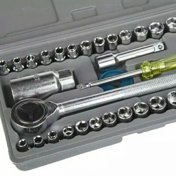 Kunci Sok Shock 40 In 1 Multipurpose Combination Socket Wrench Set