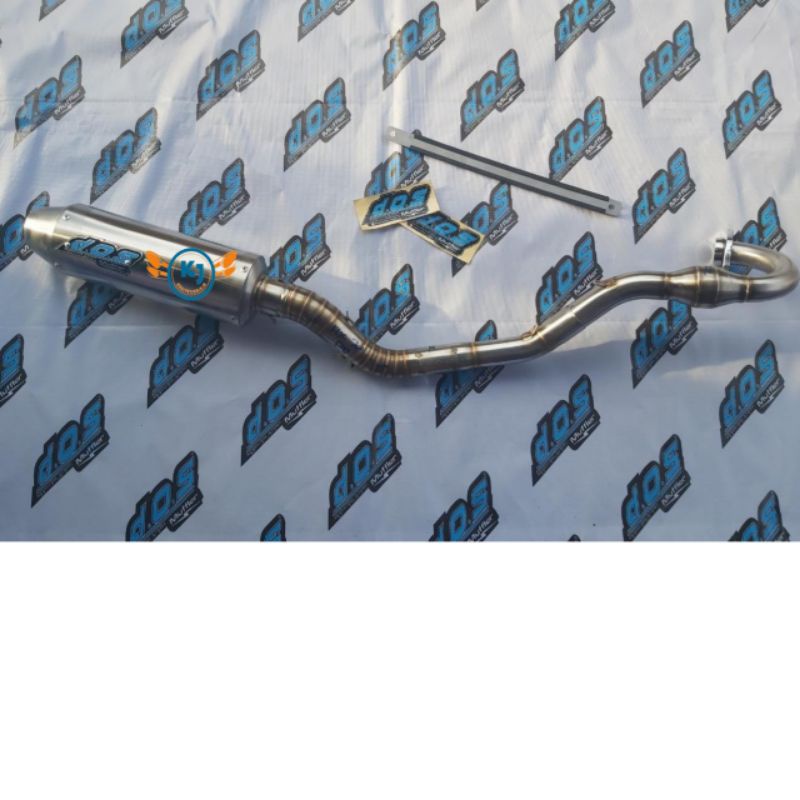 Knalpot Dos Muffler D.O.S Muffler Original KLX DTRACKER CRF Stainless original Jogja juraganknalpotj