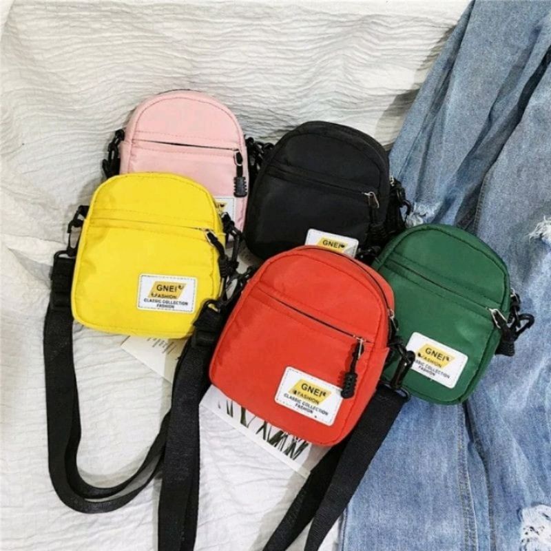 FANSTORE_PKU - Sling Bag / Wanita / Mini / Elmo / Tas Bahu / Selempang / Korea Style / Jalan / Hitam