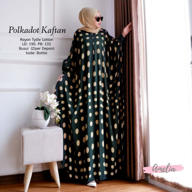 POLKADOT LAFTAN DRESS BY AMELIA