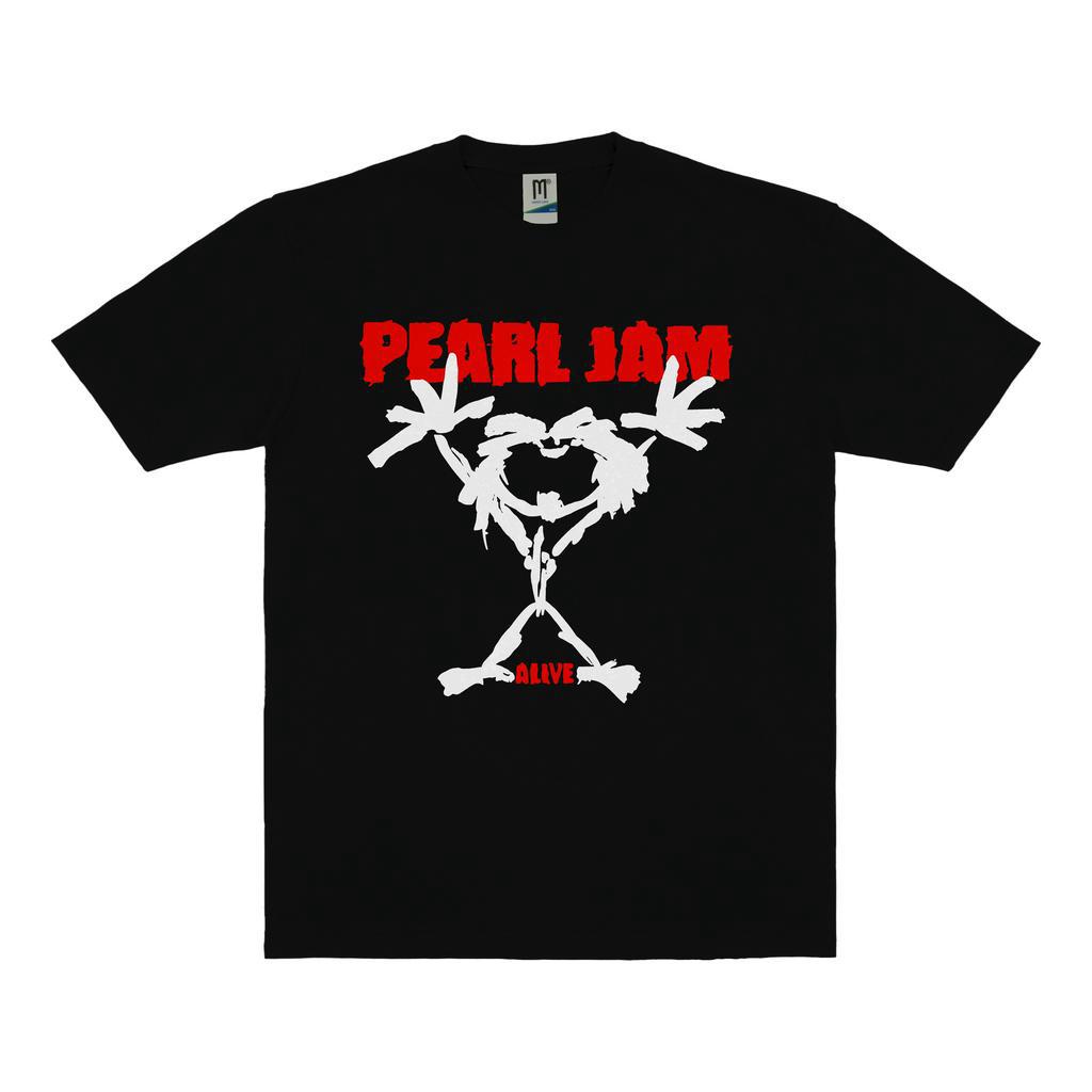 KAOS BAND PEARL JAM ALIVE VINTAGE | T-SHIRT BAND PEARL JAM | PEARL JAM HITAM