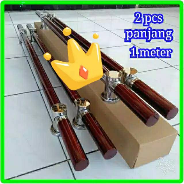 Gagang pintu tarikan pintu rumah 2pcs  panjang 1 meter