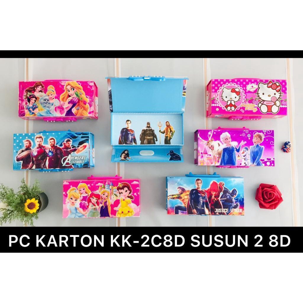 

LJK SHOP - KOTAK PENSIL 2 SUSUN 3D KK-2C8D-2 DENGAN KUNCI PIN KARAKTER KARTUN