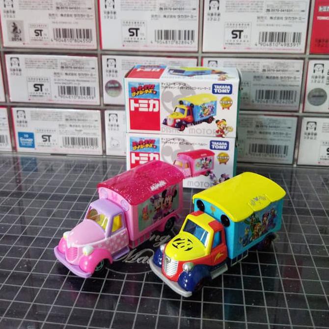 HOT SALE Tomica Disney Set Mickey Roadster Racers Minnie Happy Helper Terjarmin
