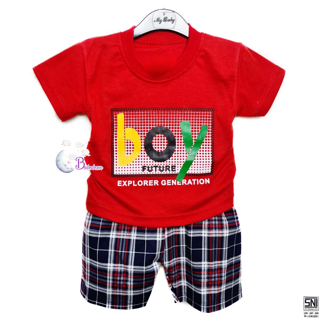 BOBOBAM BAJU BAYI LAKI LAKI  SETELAN ANAK COWO LUCU STELAN COWOK  6 12 BULAN  KEREN TRENDY KEKINIAN BOY FUTURE