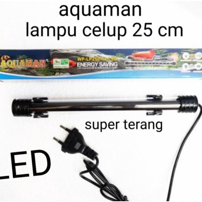 lampu celup kecil led aquarium mini aquaman 25cm