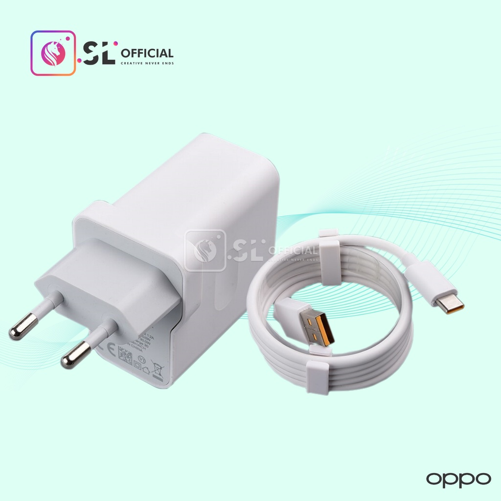 Charger Oppo Fast Charging Original Super VOOC 65watt Micro USB &amp; Type C