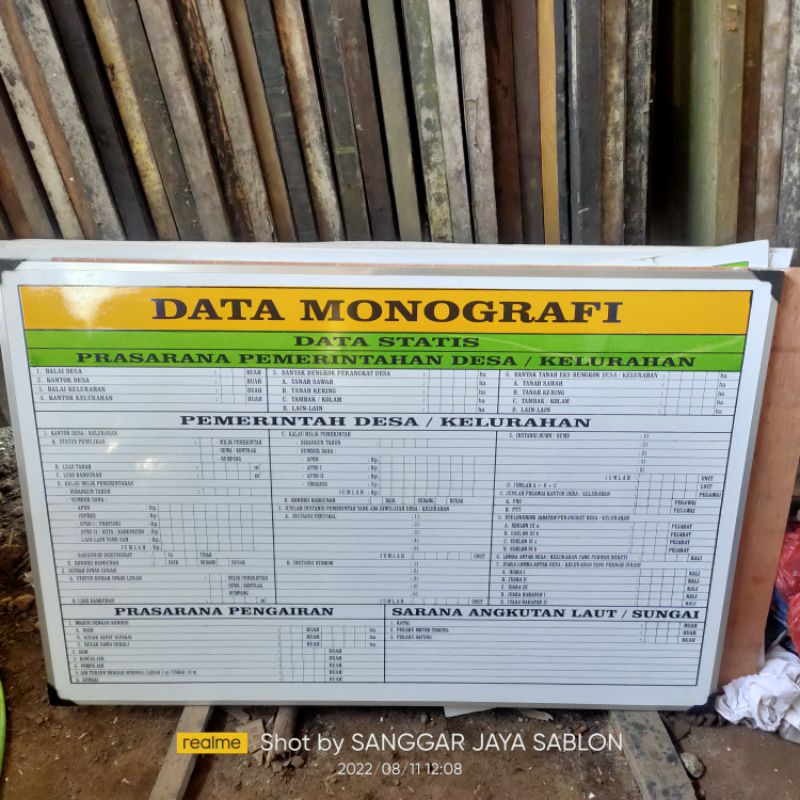 

Monografi Desa 1 set