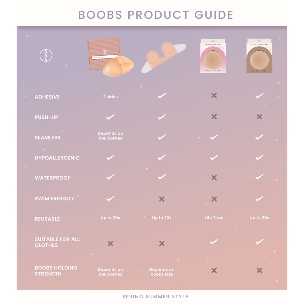 SpringSummerStyle Seamless Magic Bra Insert / Bra Pad-8