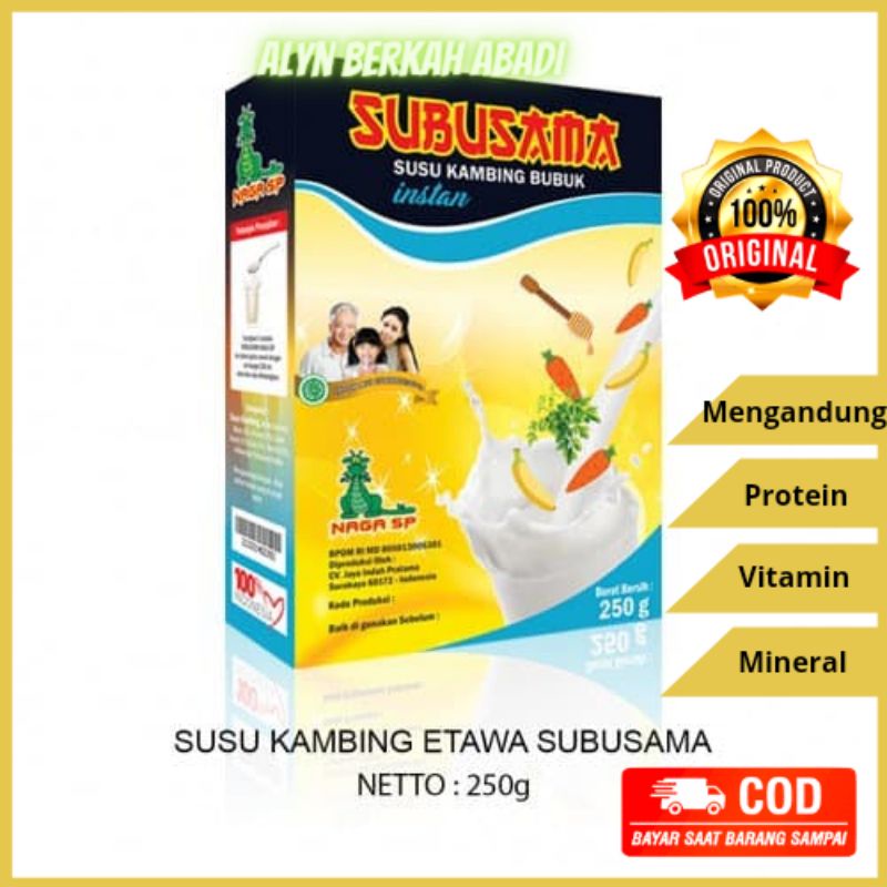 

Susu Kambing Etawa NAGA SP Varian SUBUSAMA 250 gram