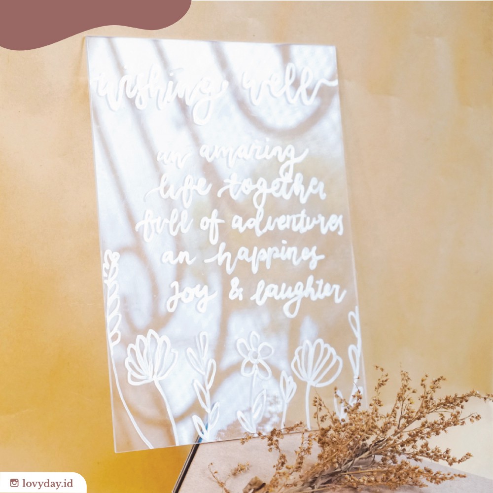 

AKRILIK A5 LETTERING KADO ULANG TAHUN/PACAR/WEDDING/ BRIDESMAID