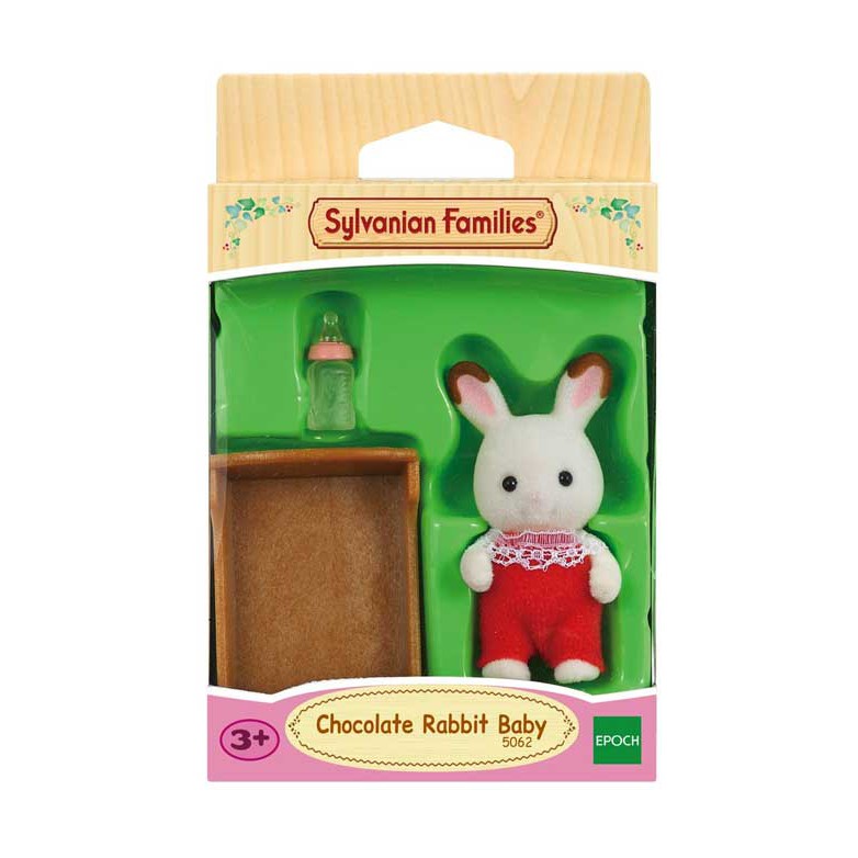 sylvanian families chocolate rabbit baby set