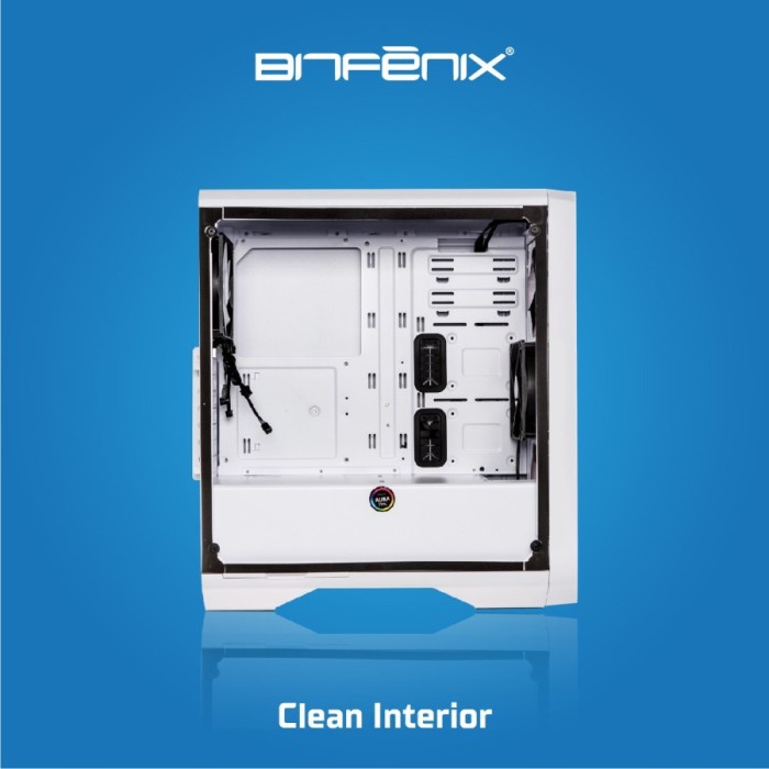 PC Case Gaming Bitfenix Enso Mesh White Free 4Fan ARGB