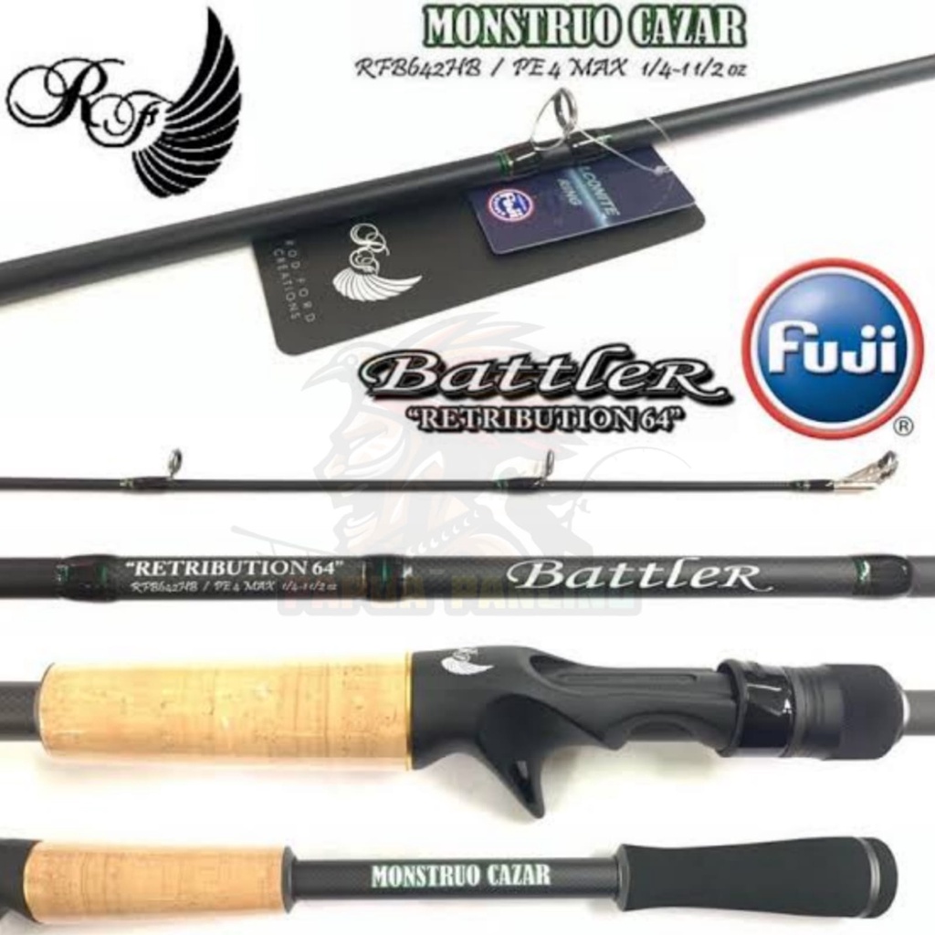 RODFORD BATTLER RETRIBUTION BAITCASTING RFB642HB PE 4 + PACKING PVC