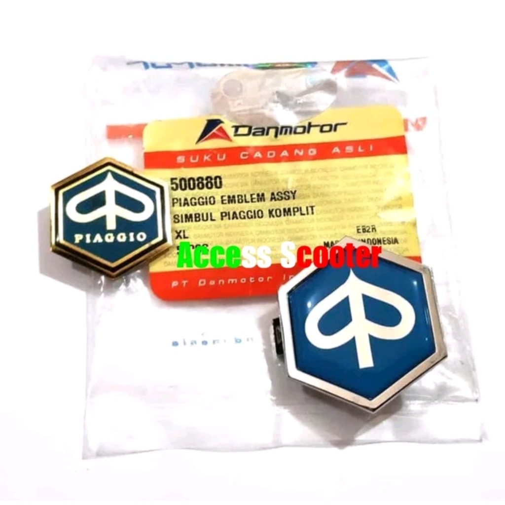 Emblem Simbul Simbol Cung Chung Piaggio Hidung Vespa Excel ORI Danmotor