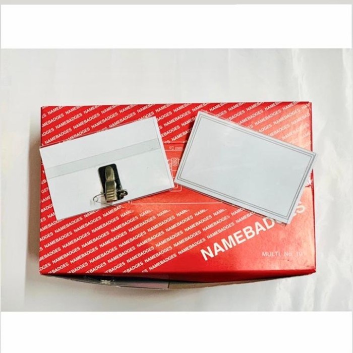 

Hemat Name Badges Name Tag Jepit Multi 101 Isi 50 Pcs Terlaris