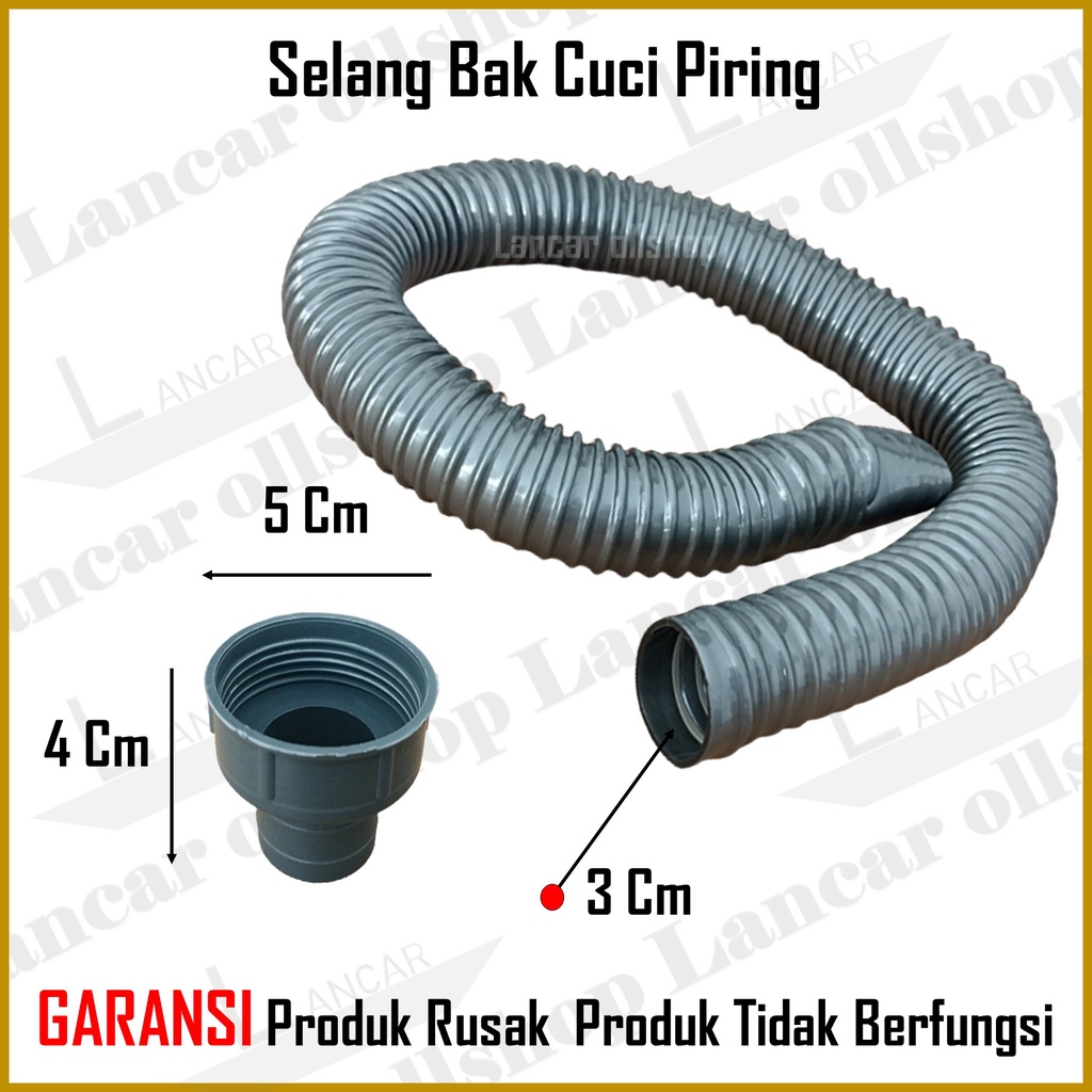 Selang Bak Cuci Piring Wastafel / Selang Afur Pembuangan Bak Cuci Piring Wastafel Plasti PVC