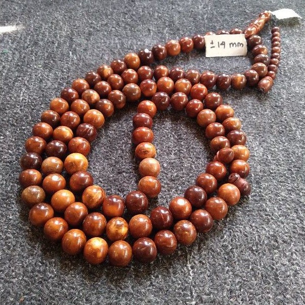 tasbih kokka bulat ± 14 mm ( 14mm )  99 butir