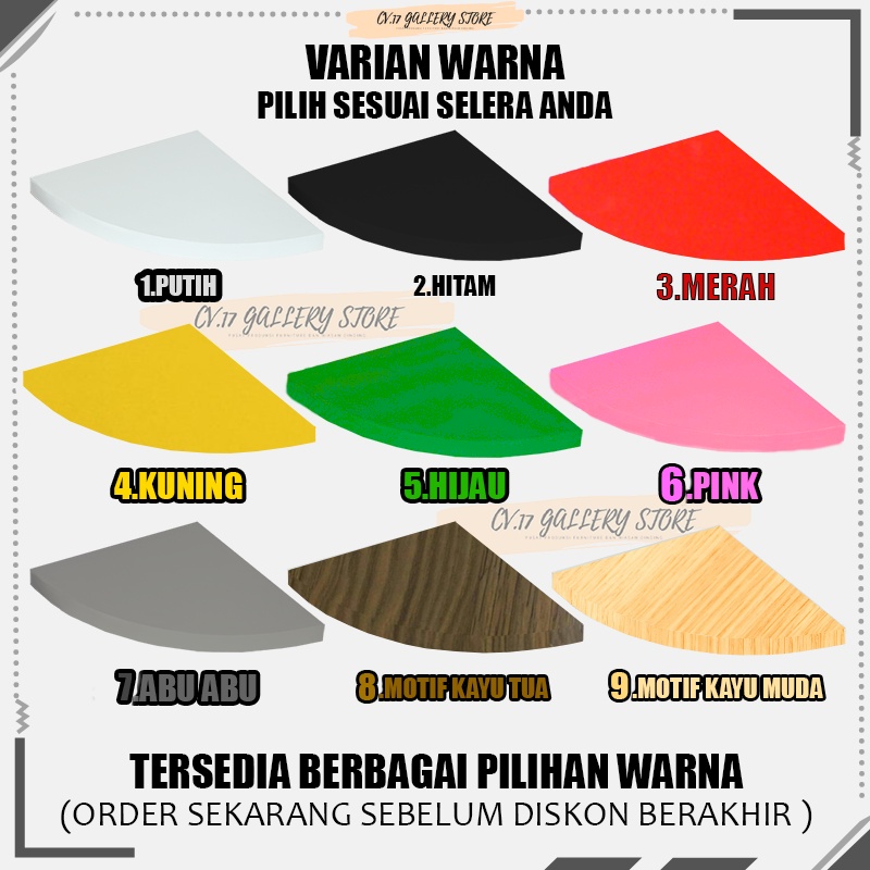 Rak Buku Bunga make up Makeup Kosmetik Dinding Tempel Sudut Minimalis 3 Pcs Ambalan Hambalan Kayu Hias Hiasan Susun dingding Dekorasi Rumah Ruang Tamu Tempat penyimpanan Serbaguna Bumbu Speaker Tembok Pojok Tempelan Ruang Tamu Kamar Tanpa Bor Murah Mewah