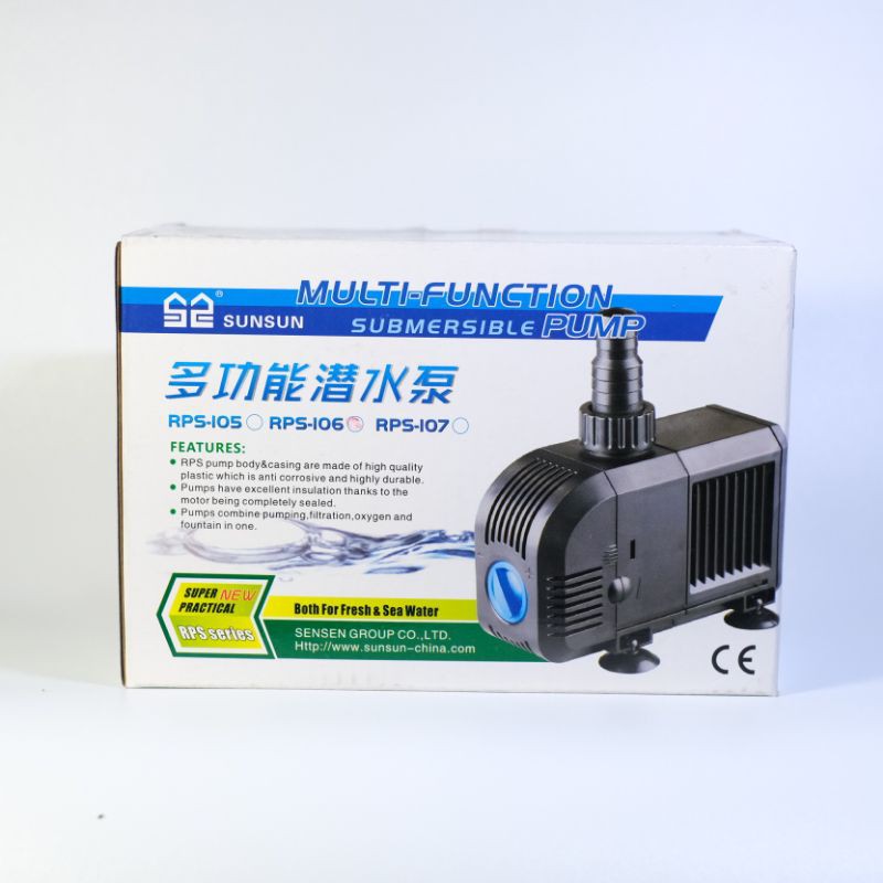 Sunsun RPS 106 Water Pump Submersible Pompa Celup Kolam Aquarium