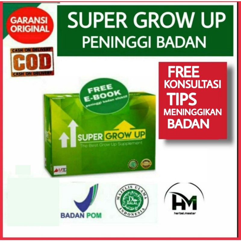 

SUPER GROW UP PENINGGI BADAN KALSIUM ZINC SUSU PENINGGI