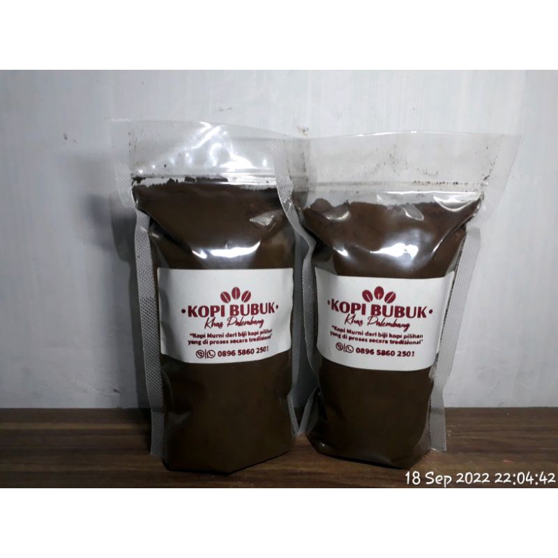 

KOPI BUBUK KHAS PALEMBANG 100% BIJI KOPI ASLI