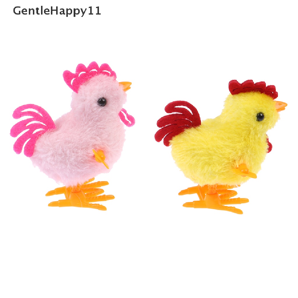 Gentlehappy Mainan Edukasi Anak Ayam Plush Model Clockwork / Putar Jalan / Lompat