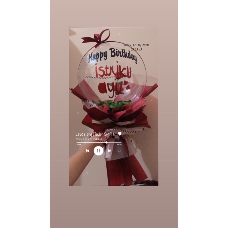 Buket ballon ballon bucket ballon graduation