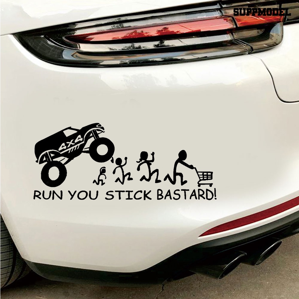 Stiker Tulisan Run You Reflektif Tahan Air Untuk Mobil