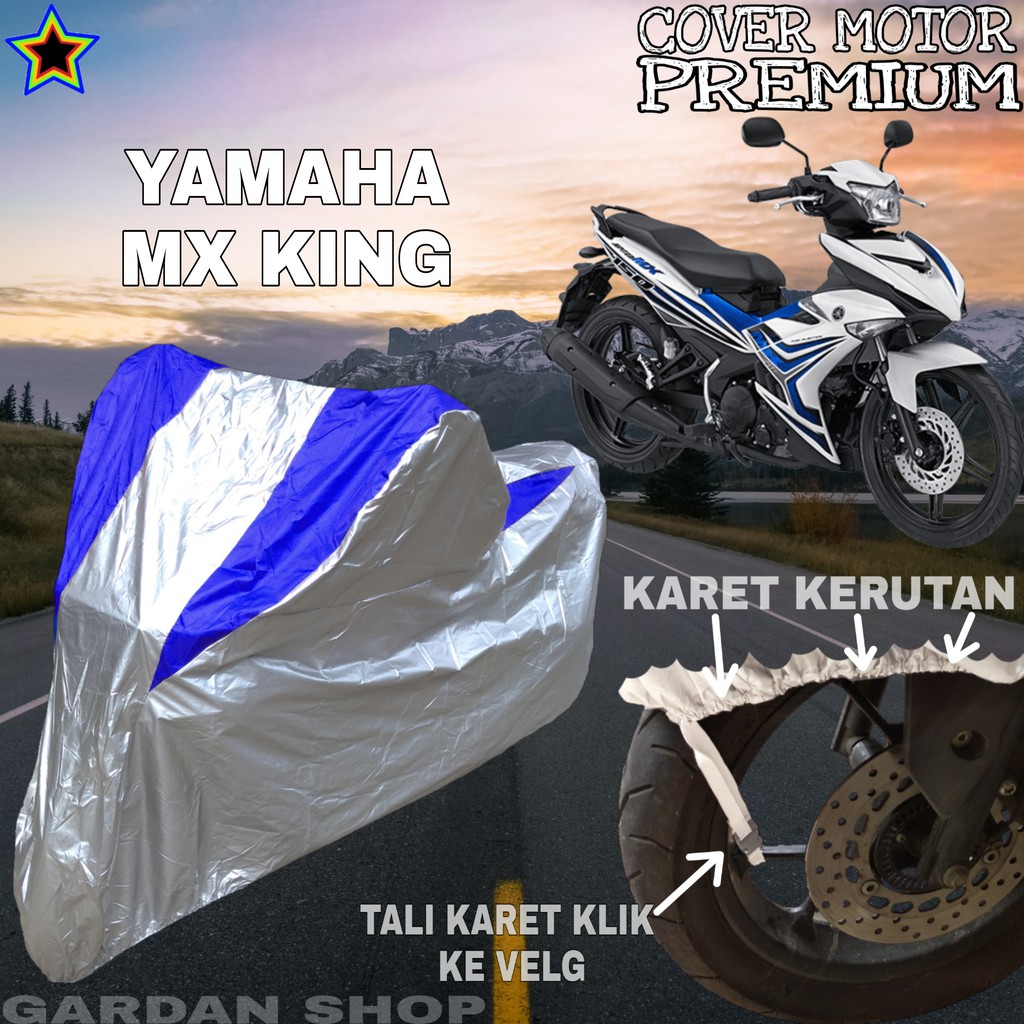 Sarung Motor YAMAHA MX KING Silver BIRU Body Cover Penutup Motor Yamaha Mx King PREMIUM