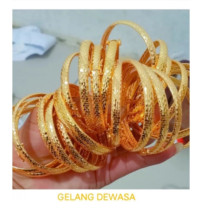 gelang keroncong 1 pic Rosegold fashion wanita titanium original anti luntur dan karat