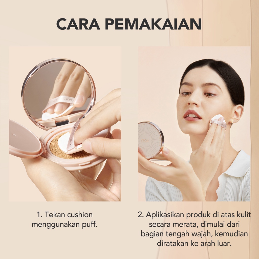 YOU Noutriwear+ Flawless Cushion Foundation [Nourishing | Poreless Full Coverage | SPF 40 &amp; PA+++ | Tahan Lama 16 Jam]