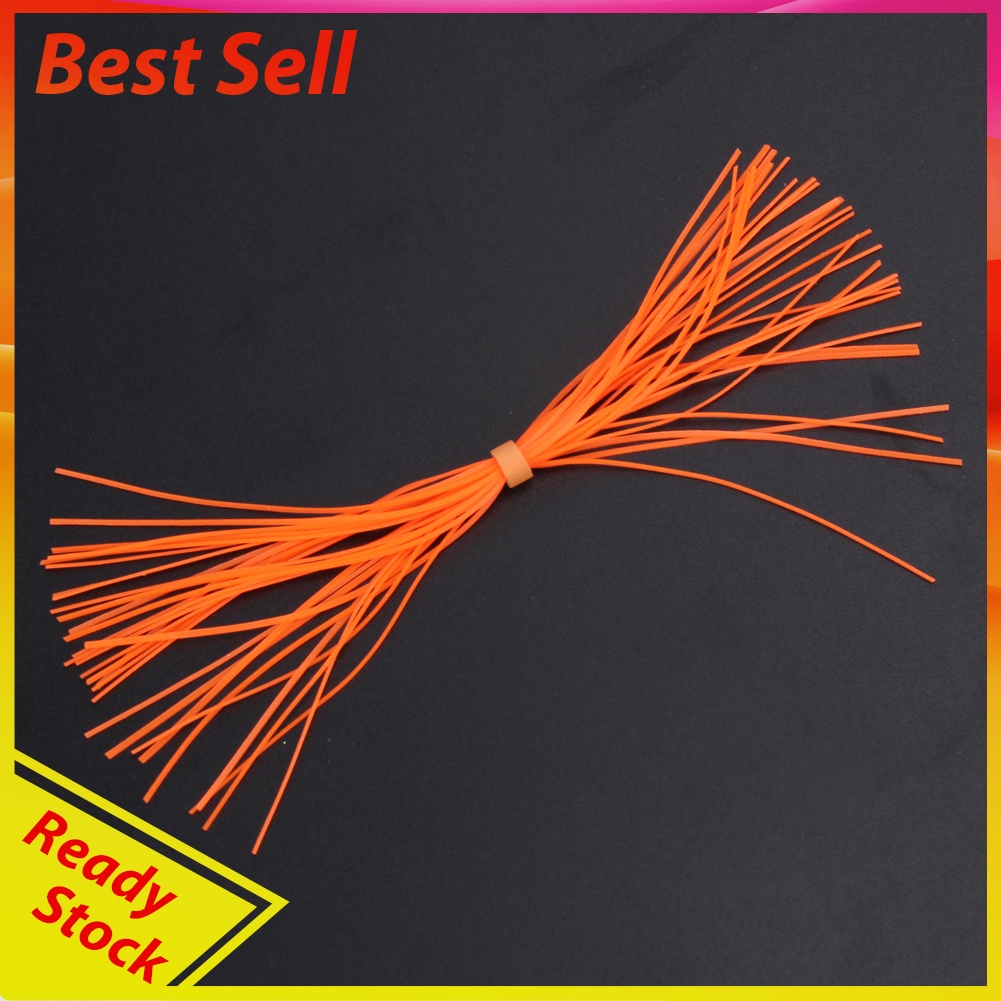 10 Bundles Legs Barred Flake Fly Tying Material Squid Skirts Lure Thread