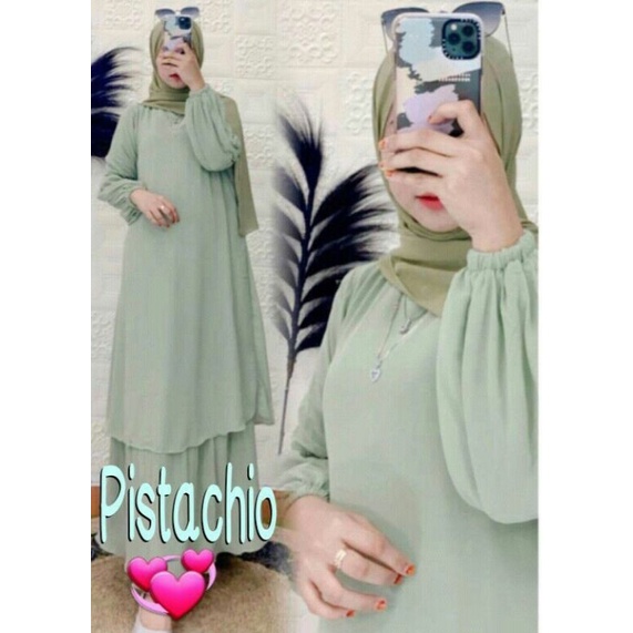 Gamis Malaysia Ceruty Babydoll Jumbo Ld 130