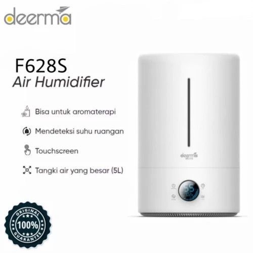 Deerma Humidifier F628 W / F628S 5L - Ultra Sonic UV Air Humidifier - Pelembab Udara