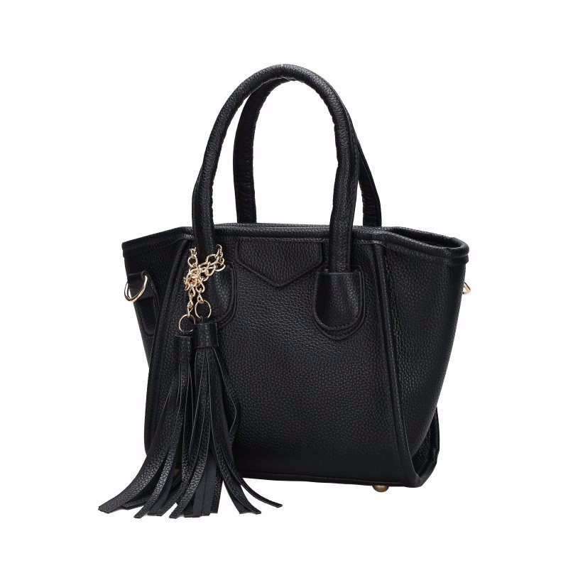 BRANDED QUALITY TAS JINJING KOREA TOTE HITAM BLACK IMPORT MIRIP PRADA WANITA SELEMPANG