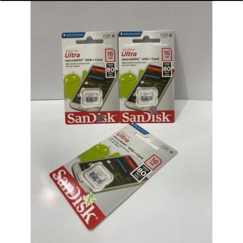 Memory Sandisk 16gb Memori Sandisk Ultra 16gb Original Memori Card Sandisk