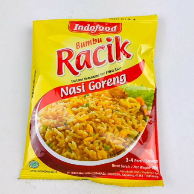 

Indofood Bumbu Nasi Goreng @25gr x 10pcs (RENCENG)