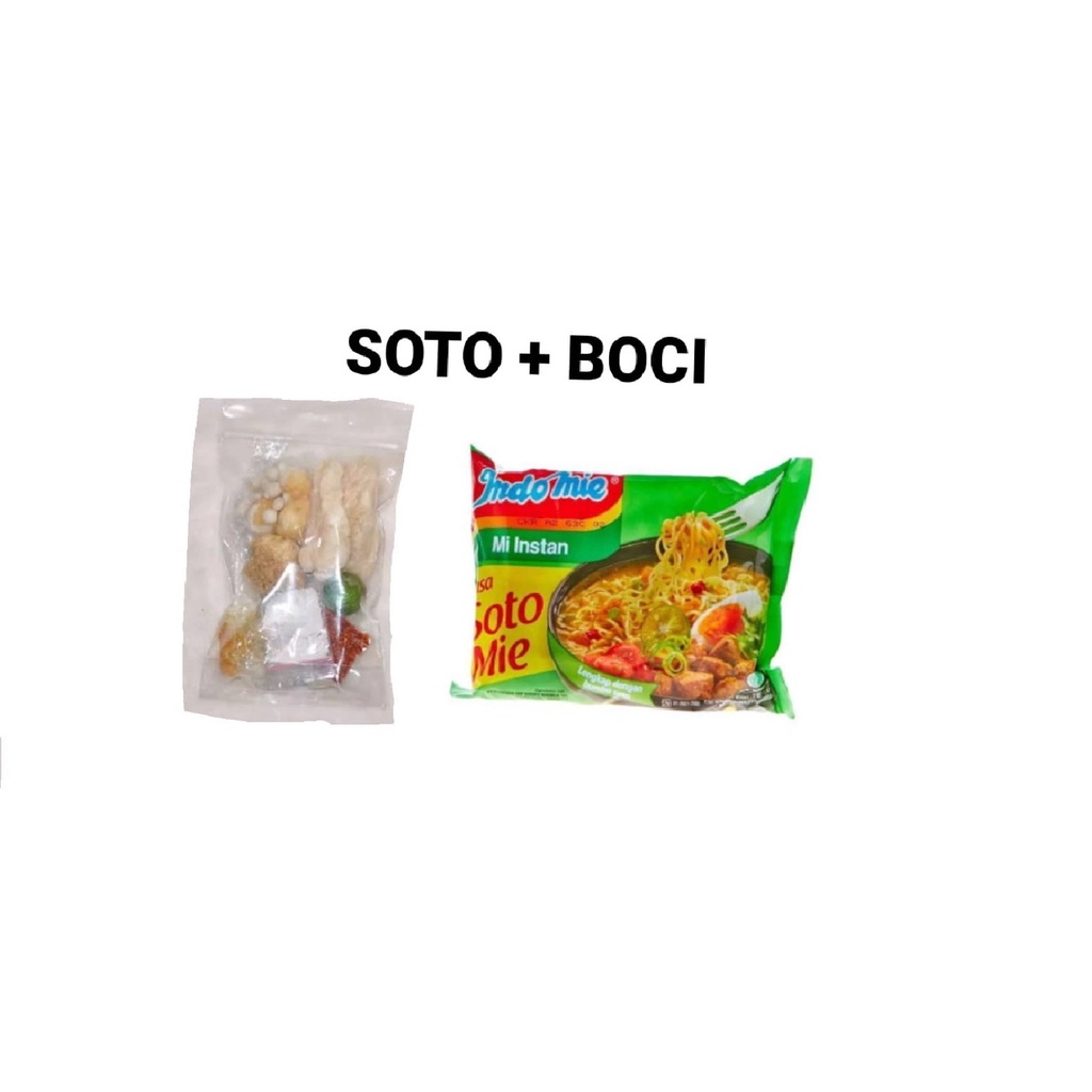 

-G360- Paket Indomie Soto + BOCI Baso Aci Asli Khas Garut Gurih Pedas Enak Asli Indonesia Indomie mie Soto Indofood Paket Indomie Soto + Boci Baso ACI - Bayar Ditempat - COD